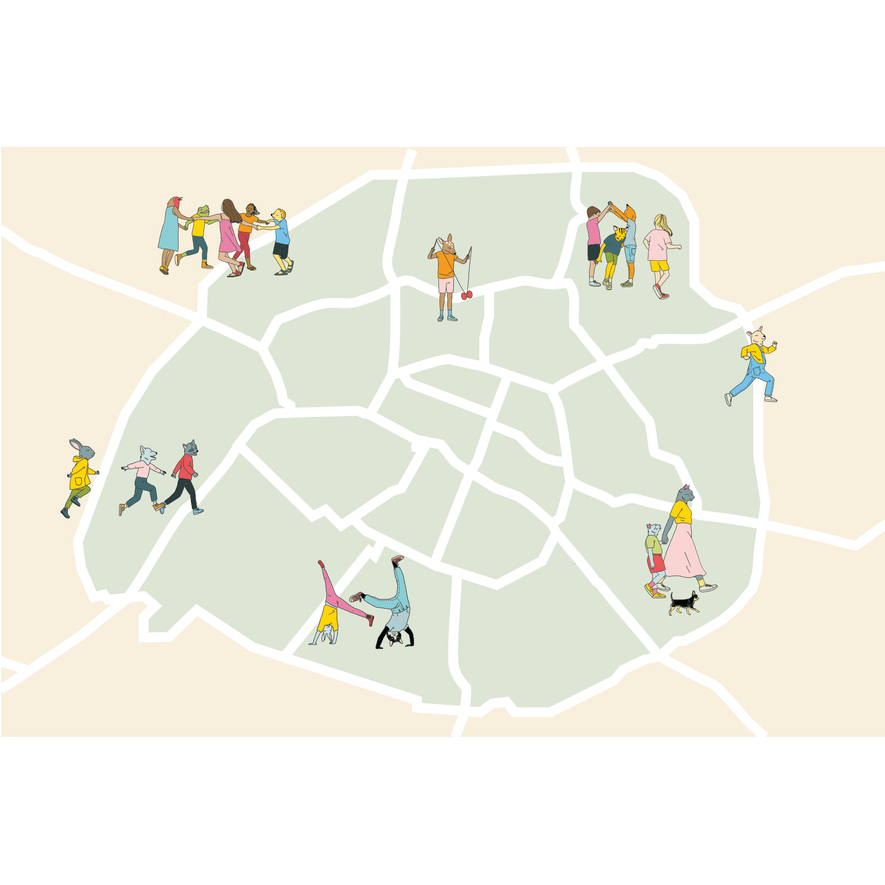 Aperçu de la carte interactive de Paris avec les événements et lieux pour enfants