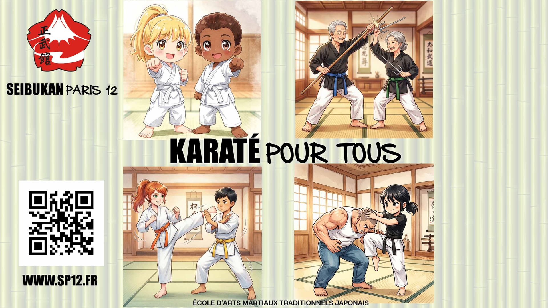 Nouveaux cours de Karaté enfants dès 3 ans et demi, Self-Défense 100% féminine, armes japonaises