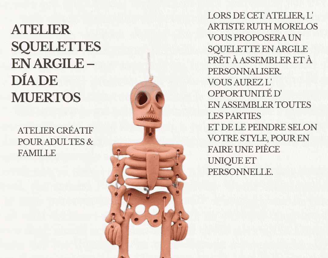 Des squelettes en argile à peindre pour le Día de Muertos