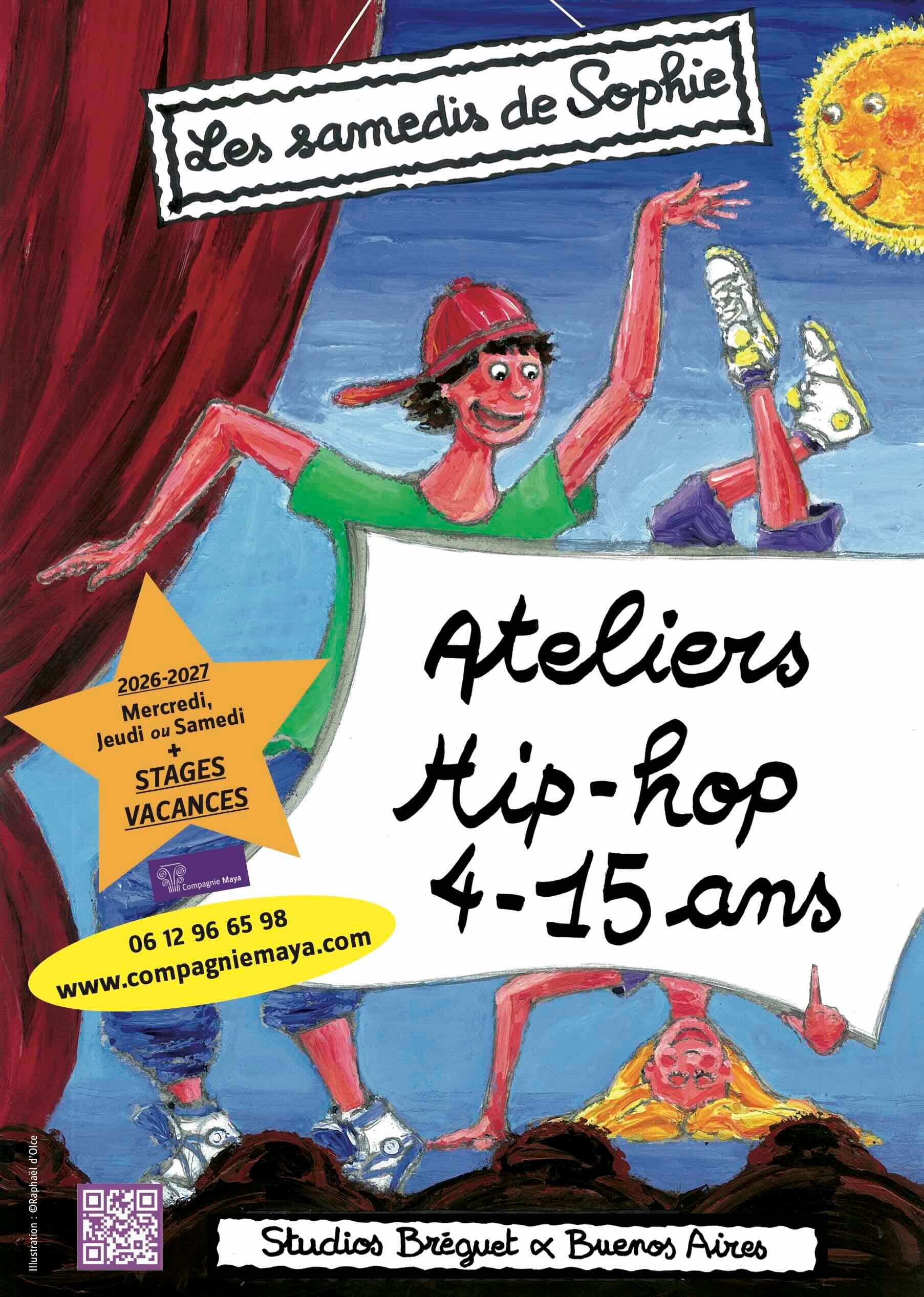 Ateliers Hip-hop enfants 4-15 ans: mercredi, jeudi ou samedi
